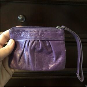 Wee little change purse. Danier Leather purple